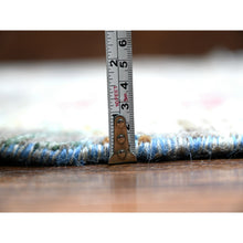 Load image into Gallery viewer, 8&#39;8&quot;x11&#39;8&quot; Gainsboro Gray, Pure Wool, Hand Knotted, Vegetable Dyes, Bird of Paradise Afghan Peshawar Design, Abrash, Oriental Rug FWR447114