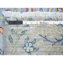 Load image into Gallery viewer, 2&#39;6&quot;x7&#39;10&quot; Chrome Gray, Afghan Peshawar, 100% Wool, Birds Of Paradise Tree Of Life, Hand Knotted, Runner Oriental Rug FWR447174