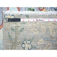 Load image into Gallery viewer, 2&#39;7&quot;x7&#39;10&quot; Coin Gray, Afghan Peshawar With Birds Of Paradise Tree Of Life Design, Abrash, Natural Wool, Hand Knotted, Runner Oriental Rug  FWR447186