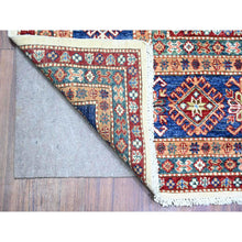 Load image into Gallery viewer, 8&#39;4&quot;x11&#39;5&quot; Porcelain White, Organic Wool, Hand Knotted, Dense Weave, Vegetable Dyes, Afghan Super Kazak With All Over Medallions, Oriental Rug FWR447282