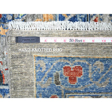 Load image into Gallery viewer, 11&#39;9&quot;x16&#39;1&quot; Antique Pewter With Gentle Gray, Vegetable Dyes, Pure Wool, Hand Knotted, Aryana With 14th Century Mamluk Dynasty Pattern, Oversized Oriental Rug FWR447336