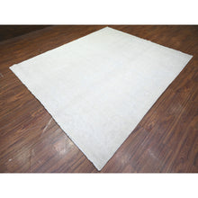 Load image into Gallery viewer, 8&#39;1&quot;x9&#39;5&quot; Pastel Gray, Natural Dyes, Washed Out Peshawar With Faded Colors, High Grade Wool, Hand Knotted, Oriental Rug FWR447450