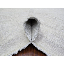 Load image into Gallery viewer, 8&#39;1&quot;x9&#39;5&quot; Pastel Gray, Natural Dyes, Washed Out Peshawar With Faded Colors, High Grade Wool, Hand Knotted, Oriental Rug FWR447450
