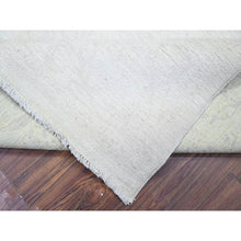 Load image into Gallery viewer, 8&#39;1&quot;x9&#39;5&quot; Pastel Gray, Natural Dyes, Washed Out Peshawar With Faded Colors, High Grade Wool, Hand Knotted, Oriental Rug FWR447450