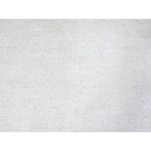 Load image into Gallery viewer, 8&#39;1&quot;x9&#39;5&quot; Pastel Gray, Natural Dyes, Washed Out Peshawar With Faded Colors, High Grade Wool, Hand Knotted, Oriental Rug FWR447450