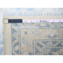 Load image into Gallery viewer, 2&#39;10&quot;x9&#39;7&quot; Old Wood Ivory And Silver Chalice, Natural Dyes  Extra Soft Wool Finer Peshawar With Faded Colors, Hand Knotted, Oriental Rug FWR447492