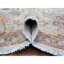 Load image into Gallery viewer, 8&#39;x8&#39; Lexicon Ivory, All Over Ziegler Mahal Design, Hand Knotted, Pure Wool, Natural Dyes, Round Oriental Rug FWR447576