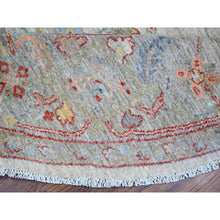 Load image into Gallery viewer, 8&#39;x8&#39; Lexicon Ivory, All Over Ziegler Mahal Design, Hand Knotted, Pure Wool, Natural Dyes, Round Oriental Rug FWR447576