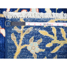 Load image into Gallery viewer, 2&#39;10&quot;x7&#39;10&quot; Chelsea Blue, Natural Dyes, Pure Wool, Hand Knotted, Afghan Peshawar with Birds of Paradise Design, Abrash, Runner Oriental Rug FWR447588