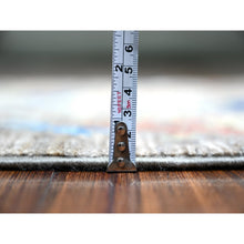 Load image into Gallery viewer, 3&#39;x5&#39; Laid Back Gray, Birds Of Paradise, Abrash, Tree Of Life Hand Knotted 100% Wool Afghan Peshawar Area, Oriental Rug FWR447594