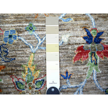 Load image into Gallery viewer, 8&#39;2&quot;x9&#39;9&quot; Dolphin Gray, Hand Knotted, Natural Dyes, Vibrant Wool, Aryana With Ziegler Mahal All Over Colorful Design, Oriental Rug FWR447654