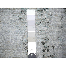 Load image into Gallery viewer, 8&#39;10&quot;x12&#39;9&quot; Cloud Gray, Tone On Tone, Modern Galaxy  Design, Pure Wool, Hand Knotted, Oriental Rug FWR447768
