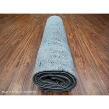 Load image into Gallery viewer, 8&#39;10&quot;x12&#39;9&quot; Cloud Gray, Tone On Tone, Modern Galaxy  Design, Pure Wool, Hand Knotted, Oriental Rug FWR447768