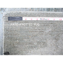 Load image into Gallery viewer, 8&#39;10&quot;x12&#39;9&quot; Cloud Gray, Tone On Tone, Modern Galaxy  Design, Pure Wool, Hand Knotted, Oriental Rug FWR447768