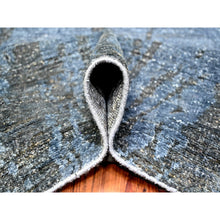 Load image into Gallery viewer, 8&#39;10&quot;x12&#39;1&quot; Blue Gray, Modern Tree In The Dusk Design, 100% Wool, Natural Dyes, Tone On Tone, Hand Knotted, Oriental Rug FWR447774