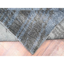 Load image into Gallery viewer, 8&#39;10&quot;x12&#39;1&quot; Blue Gray, Modern Tree In The Dusk Design, 100% Wool, Natural Dyes, Tone On Tone, Hand Knotted, Oriental Rug FWR447774
