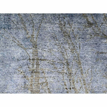 Load image into Gallery viewer, 8&#39;10&quot;x12&#39;1&quot; Blue Gray, Modern Tree In The Dusk Design, 100% Wool, Natural Dyes, Tone On Tone, Hand Knotted, Oriental Rug FWR447774
