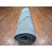 Load image into Gallery viewer, 8&#39;10&quot;x12&#39;1&quot; Blue Gray, Modern Tree In The Dusk Design, 100% Wool, Natural Dyes, Tone On Tone, Hand Knotted, Oriental Rug FWR447774