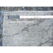 Load image into Gallery viewer, 8&#39;10&quot;x12&#39;1&quot; Blue Gray, Modern Tree In The Dusk Design, 100% Wool, Natural Dyes, Tone On Tone, Hand Knotted, Oriental Rug FWR447774