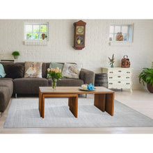 Load image into Gallery viewer, 8&#39;x9&#39;10&quot; Chrome Gray, Washed Out Khotan Inspired Pomegranate Design, High Grade Wool, Hand Knotted, Oriental Rug FWR447840