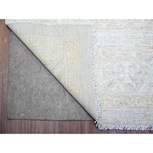 Load image into Gallery viewer, 8&#39;x9&#39;10&quot; Chrome Gray, Washed Out Khotan Inspired Pomegranate Design, High Grade Wool, Hand Knotted, Oriental Rug FWR447840
