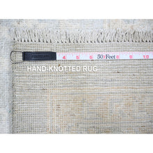 Load image into Gallery viewer, 8&#39;x9&#39;10&quot; Chrome Gray, Washed Out Khotan Inspired Pomegranate Design, High Grade Wool, Hand Knotted, Oriental Rug FWR447840