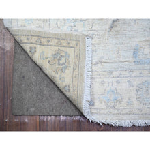 Load image into Gallery viewer, 2&#39;6&quot;x12&#39;2&quot; Gray Goose, Washed Out Peshawar With Faded Colors, Vegetable Dyes, Extra Soft Wool, Hand Knotted, Runner Oriental Rug FWR447882