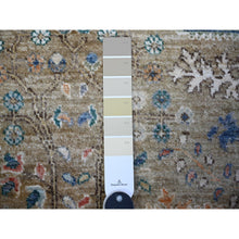 Load image into Gallery viewer, 6&#39;x6&#39; Cement Gray, Willow Tree Design, Hand Knotted, High Grade Wool, Vegetable Dyes, Round Oriental Rug FWR447918