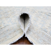 Load image into Gallery viewer, 7&#39;10&quot;x9&#39;5&quot; Anti-flash White, Hand Knotted, White Wash Khotan Inspired Pomegranate Design, Shiny Wool, Oriental Rug FWR448002