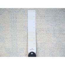 Load image into Gallery viewer, 7&#39;10&quot;x9&#39;5&quot; Anti-Flash White, Hand Knotted, White Wash Khotan Inspired Pomegranate Design, Shiny Wool, Oriental Rug FWR448002