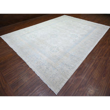 Load image into Gallery viewer, 10&#39;1&quot;x14&#39;4&quot; Silver Chalice, White Wash Peshawar With Khotan Design, Organic Wool, Hand Knotted, Oriental Rug FWR448008
