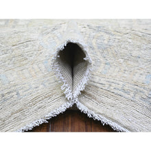 Load image into Gallery viewer, 10&#39;1&quot;x14&#39;4&quot; Silver Chalice, White Wash Peshawar With Khotan Design, Organic Wool, Hand Knotted, Oriental Rug FWR448008