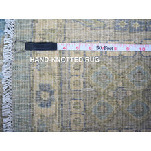 Load image into Gallery viewer, 8&#39;x8&#39; Alaska Blue, All Over Mahal Design, Densely Woven, Soft Wool, Hand Knotted, Vegetable Dyes, Round Oriental Rug FWR448086