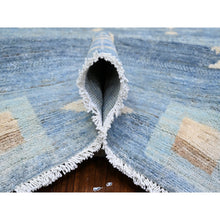 Load image into Gallery viewer, 8&#39;2&quot;x9&#39;7&quot; Queen Blue, Fine Kashkuli Gabbeh With Small Animals And Human Figurines, Pure Wool, Natural Dyes, Hand Knotted, Oriental Rug FWR448146