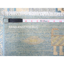 Load image into Gallery viewer, 8&#39;2&quot;x9&#39;7&quot; Queen Blue, Fine Kashkuli Gabbeh With Small Animals And Human Figurines, Pure Wool, Natural Dyes, Hand Knotted, Oriental Rug FWR448146