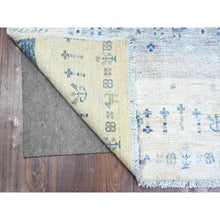 Load image into Gallery viewer, 6&#39;x8&#39;8&quot; Gainsboro Gray, Afghan Kashkuli Gabbeh With Soft Cool Tones, Hand Spun Wool, Fine Weave, Natural Dyes, Hand Knotted, Oriental Rug FWR448152