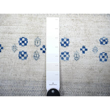 Load image into Gallery viewer, 6&#39;x8&#39;8&quot; Gainsboro Gray, Afghan Kashkuli Gabbeh With Soft Cool Tones, Hand Spun Wool, Fine Weave, Natural Dyes, Hand Knotted, Oriental Rug FWR448152
