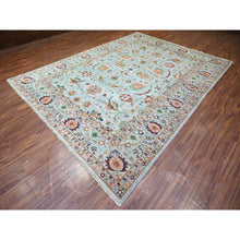 Load image into Gallery viewer, 8&#39;9&quot;x11&#39;10&quot; Ash Gray, Sultani Motifs With Tabriz All Over Shah Abbas Design, Hand Knotted, High Quality Wool, Natural Dyes, Oriental Rug FWR448164