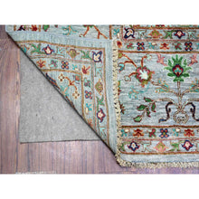 Load image into Gallery viewer, 8&#39;9&quot;x11&#39;10&quot; Ash Gray, Sultani Motifs With Tabriz All Over Shah Abbas Design, Hand Knotted, High Quality Wool, Natural Dyes, Oriental Rug FWR448164