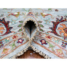 Load image into Gallery viewer, 8&#39;9&quot;x11&#39;10&quot; Ash Gray, Sultani Motifs With Tabriz All Over Shah Abbas Design, Hand Knotted, High Quality Wool, Natural Dyes, Oriental Rug FWR448164