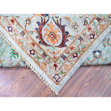 Load image into Gallery viewer, 8&#39;9&quot;x11&#39;10&quot; Ash Gray, Sultani Motifs With Tabriz All Over Shah Abbas Design, Hand Knotted, High Quality Wool, Natural Dyes, Oriental Rug FWR448164