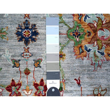 Load image into Gallery viewer, 8&#39;9&quot;x11&#39;10&quot; Ash Gray, Sultani Motifs With Tabriz All Over Shah Abbas Design, Hand Knotted, High Quality Wool, Natural Dyes, Oriental Rug FWR448164
