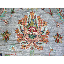 Load image into Gallery viewer, 8&#39;9&quot;x11&#39;10&quot; Ash Gray, Sultani Motifs With Tabriz All Over Shah Abbas Design, Hand Knotted, High Quality Wool, Natural Dyes, Oriental Rug FWR448164