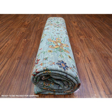 Load image into Gallery viewer, 8&#39;9&quot;x11&#39;10&quot; Ash Gray, Sultani Motifs With Tabriz All Over Shah Abbas Design, Hand Knotted, High Quality Wool, Natural Dyes, Oriental Rug FWR448164