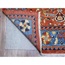 Load image into Gallery viewer, 8&#39;2&quot;x10&#39;1&quot; Prismatic Red, Densely Woven ,afghan Ersari With Large Elements Design,  100% Wool, Hand Knotted, Natural Dyes, Oriental Rug FWR448188