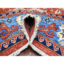 Load image into Gallery viewer, 8&#39;2&quot;x10&#39;1&quot; Prismatic Red, Densely Woven ,afghan Ersari With Large Elements Design,  100% Wool, Hand Knotted, Natural Dyes, Oriental Rug FWR448188