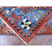 Load image into Gallery viewer, 8&#39;2&quot;x10&#39;1&quot; Prismatic Red, Densely Woven ,afghan Ersari With Large Elements Design,  100% Wool, Hand Knotted, Natural Dyes, Oriental Rug FWR448188