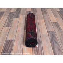 Load image into Gallery viewer, 1&#39;9&quot;x4&#39;10&quot; Chili Red, Afghan Khamyab With Tribal Medallions Design, Hand Knotted, Soft And Velvety Wool, Vegetable Dyes, Short And Narrow Runner, Oriental Rug FWR4476