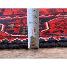 Load image into Gallery viewer, 1&#39;9&quot;x4&#39;10&quot; Chili Red, Afghan Khamyab With Tribal Medallions Design, Hand Knotted, Soft And Velvety Wool, Vegetable Dyes, Short And Narrow Runner, Oriental Rug FWR4476