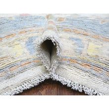 Load image into Gallery viewer, 12&#39;2&quot;x16&#39; Smoky White, Afghan Angora Oushak With All Over Floral Pattern, Hand Knotted, Natural Wool, Oversized Oriental Rug FWR448200